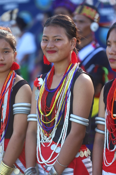 Beautiful lady in Hakhun Traditional Attire